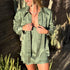 long style, with our silk cowboy shirt + cami as a mini dress, each in juniper<span class='visuallyhidden'>; shopping help at 323-404-2959.</span>